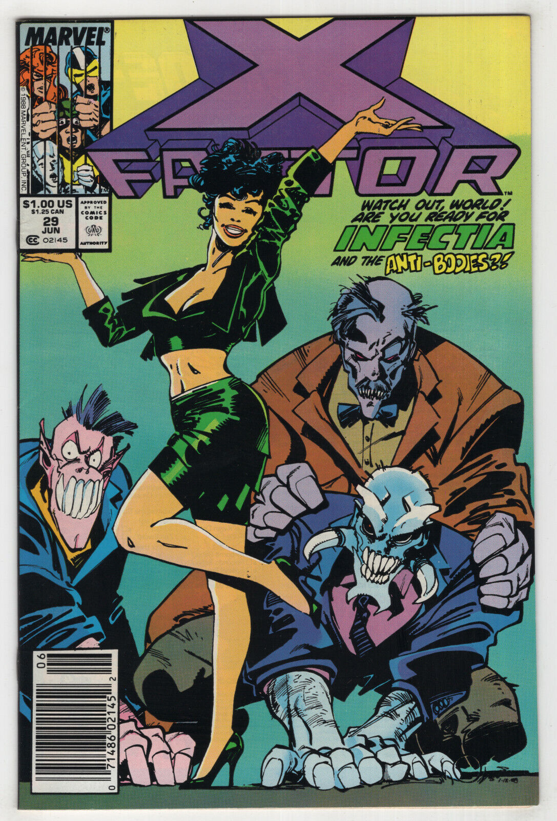 X-Factor #29 (Jun 1988, Marvel) Infectia [Choose From] Newsstand or Direct
