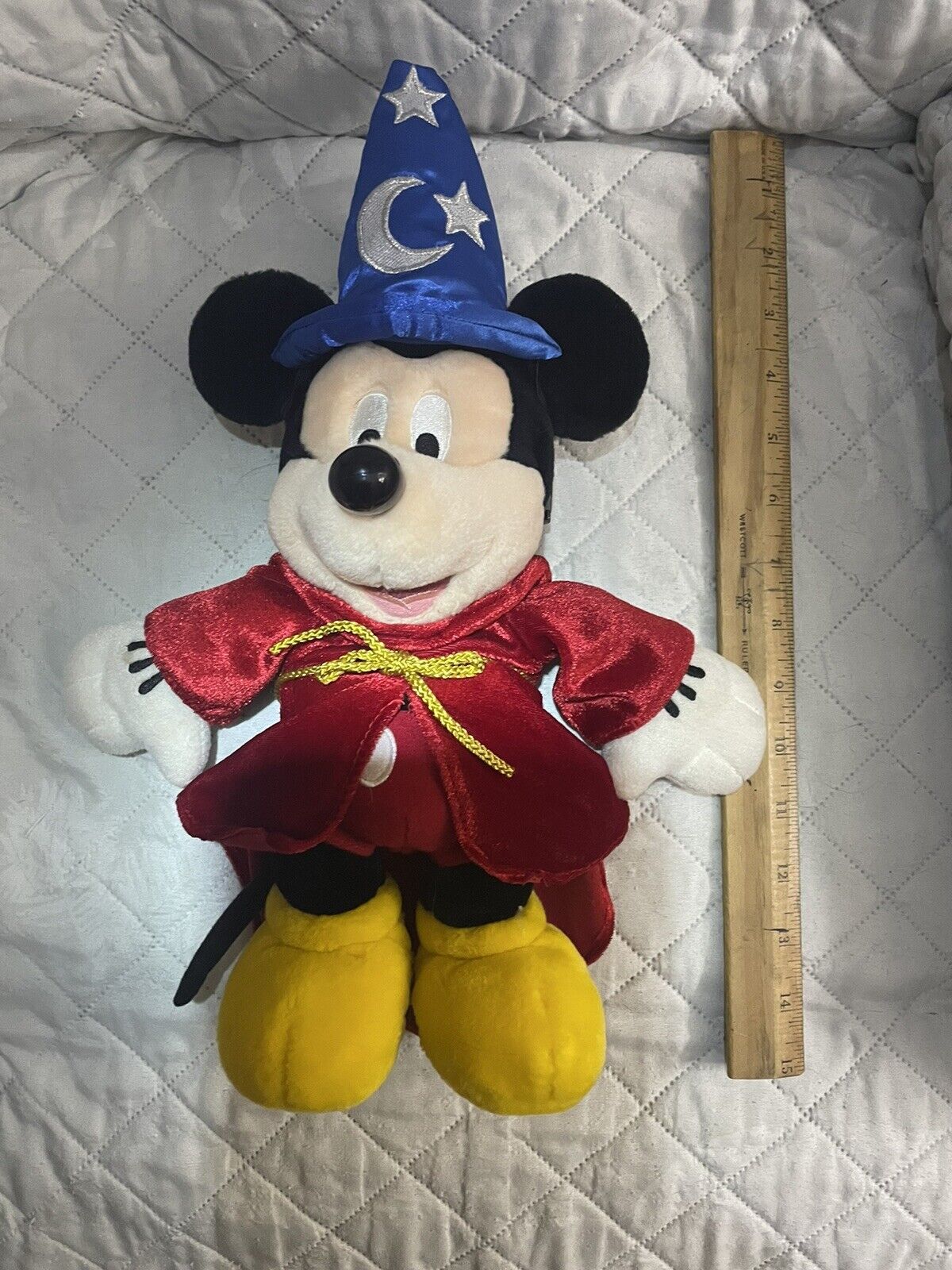 Retired Disney Pal Mickey Mouse Talking Interactive Toy Plush Fantasia Sorcerer