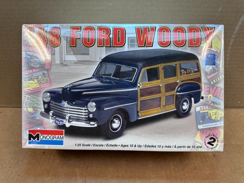 2010 48 Ford Woody Model Kit Monogram Collectible Americana SEALED