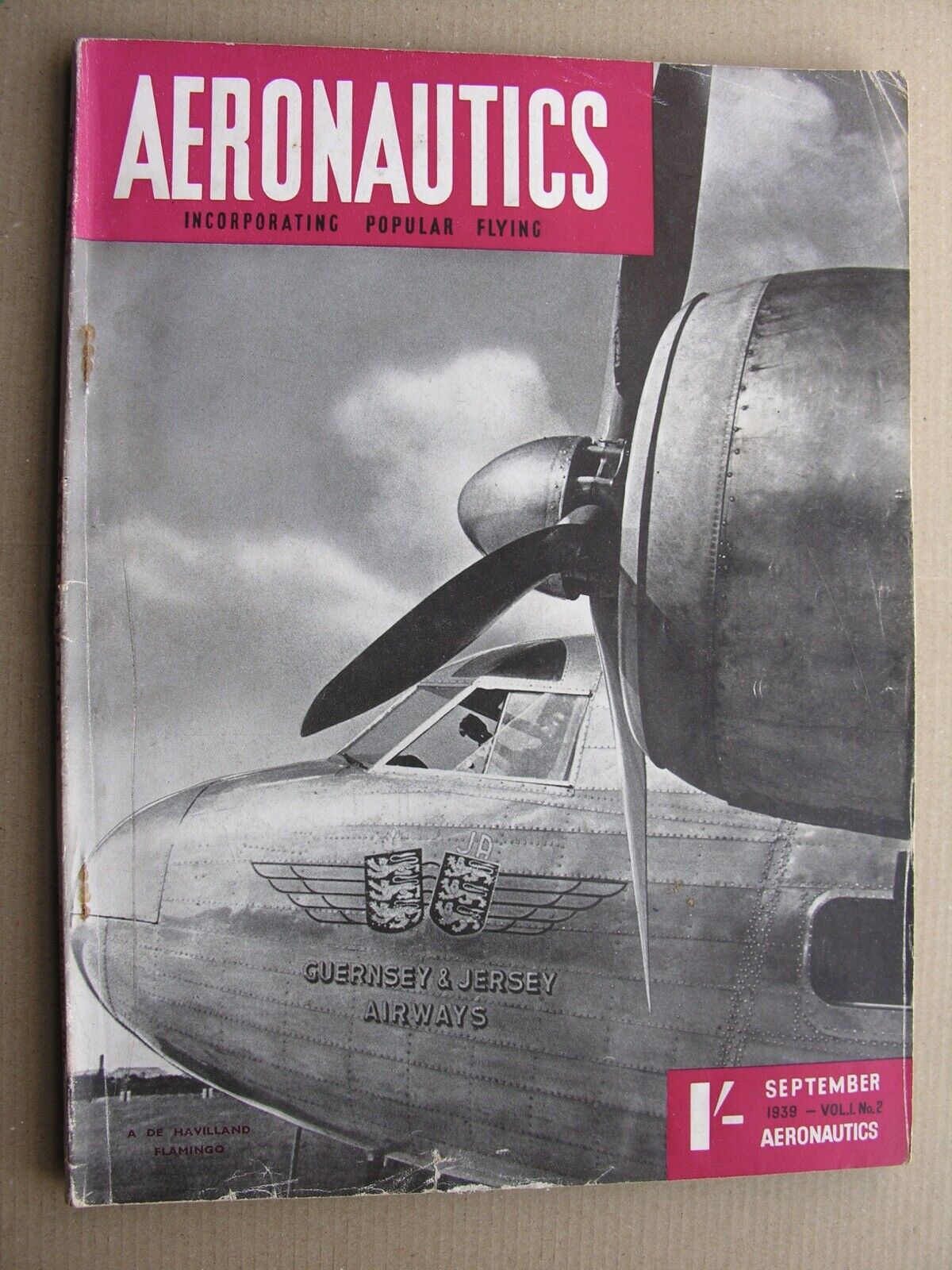 AERONAUTICS MAGAZINE September 1939 de Havilland Flamingo Aircraft Armament