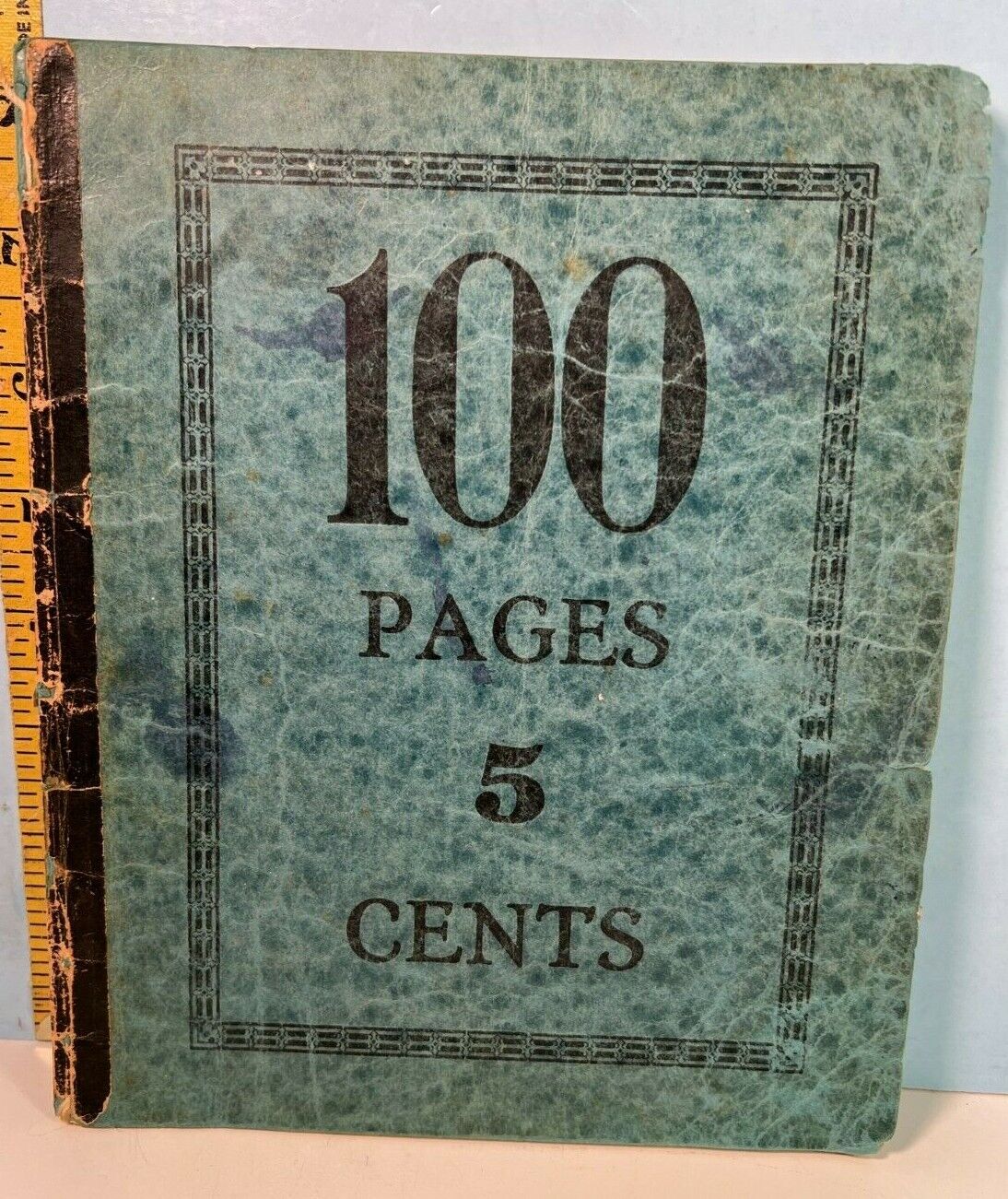 1938 Vintage 100 5 Cent Page Notebook full of prices and fun data.