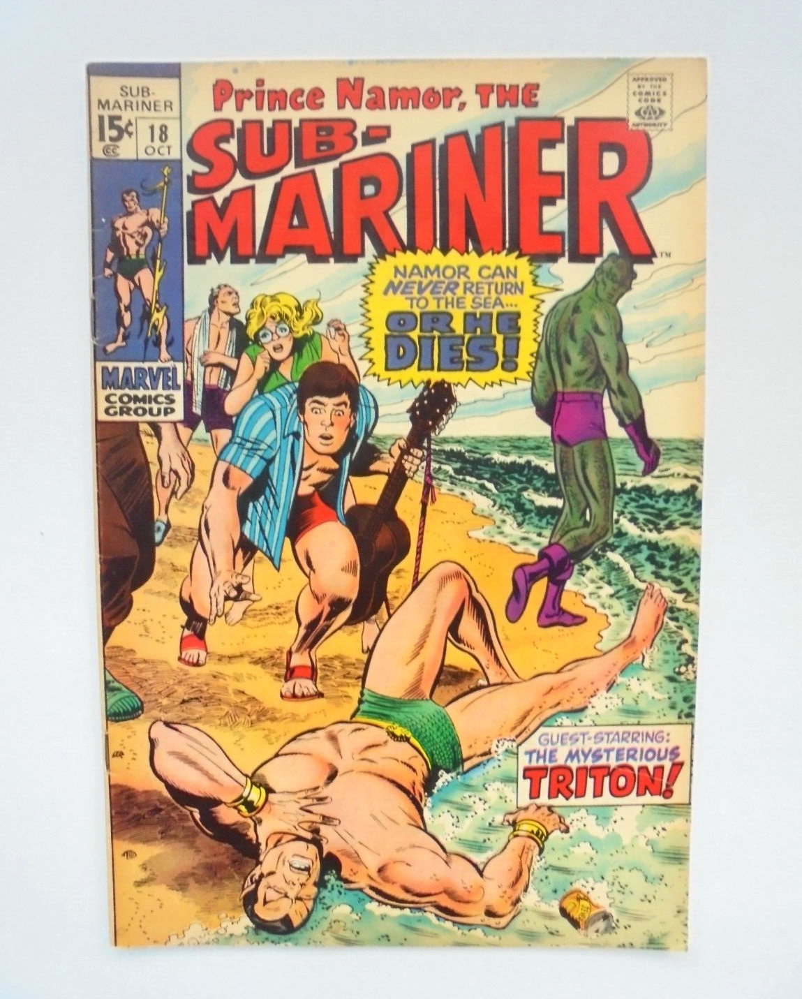 Sub-Mariner #18 Marvel (OCT 1969) Side By Side With Triton