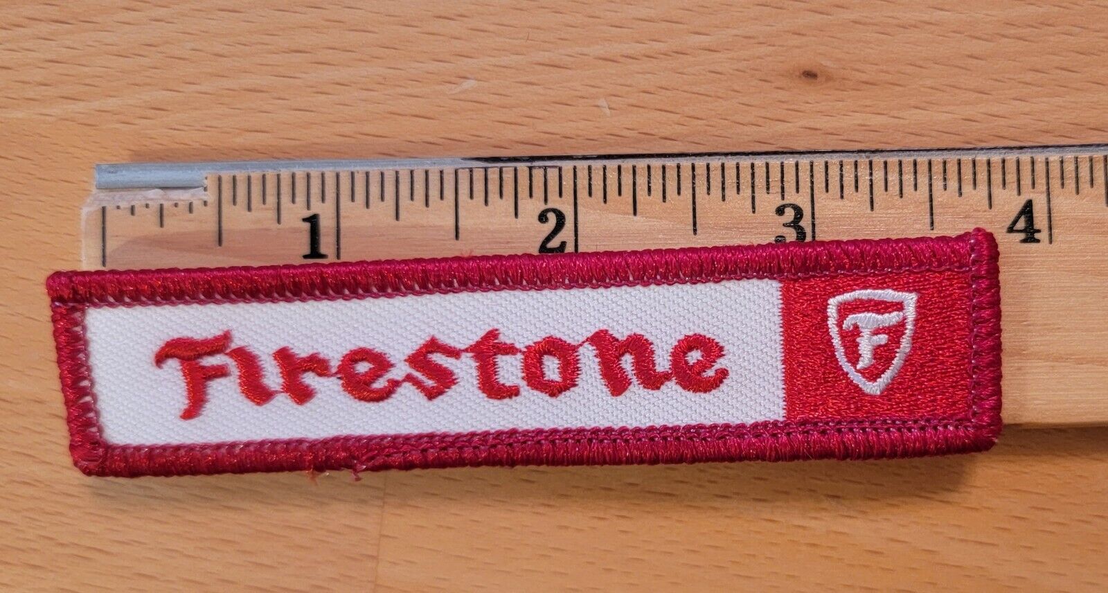 VTG FIRESTONE TIRES Embroidered Patch Iron/Sew On Automotive Auto Mechanic
