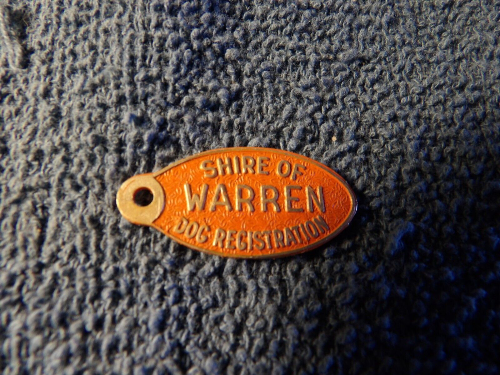 Vintage Shire Of Warren Dog Registration Tag Tax License #