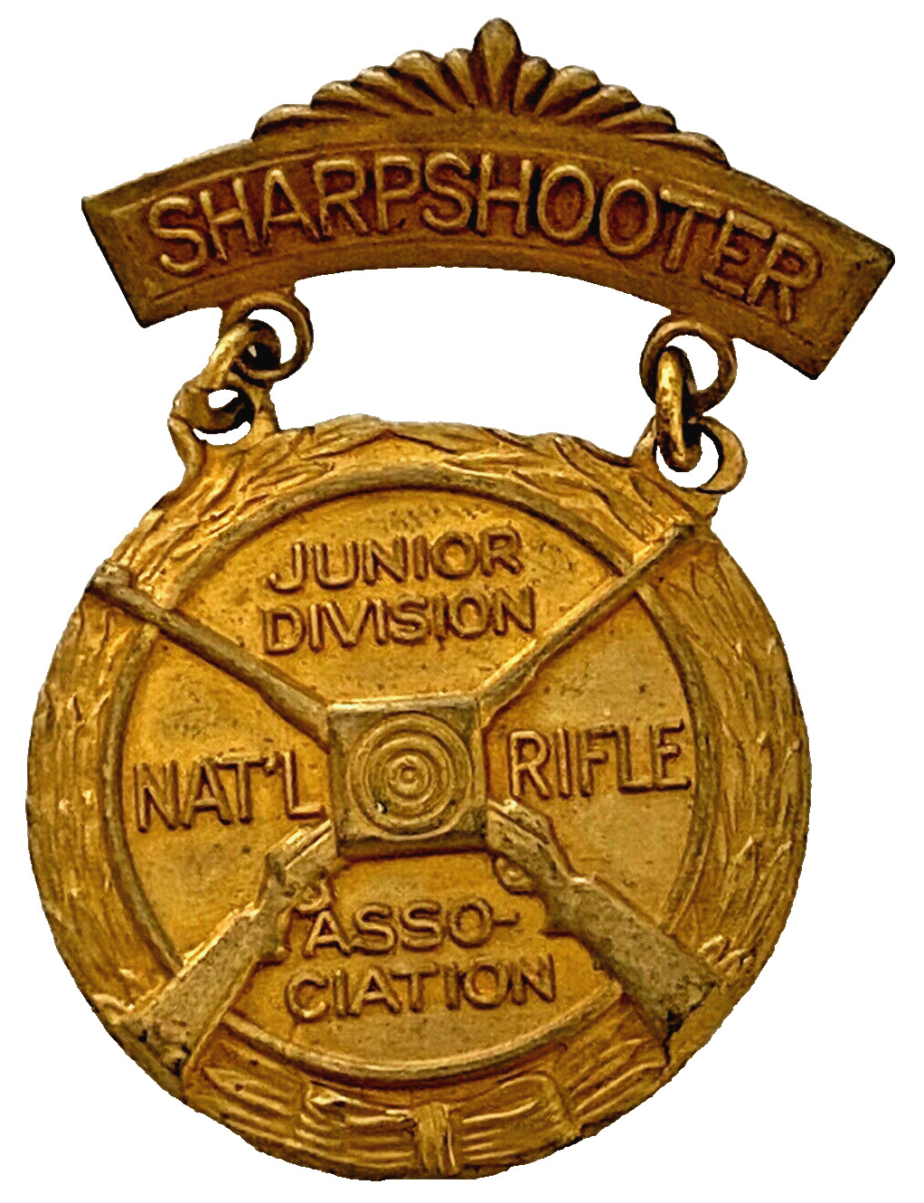 VINTAGE NRA SHARP SHOOTER MEDAL by BLACKINTON  NATIONAL RIFLE ASSOCIATION