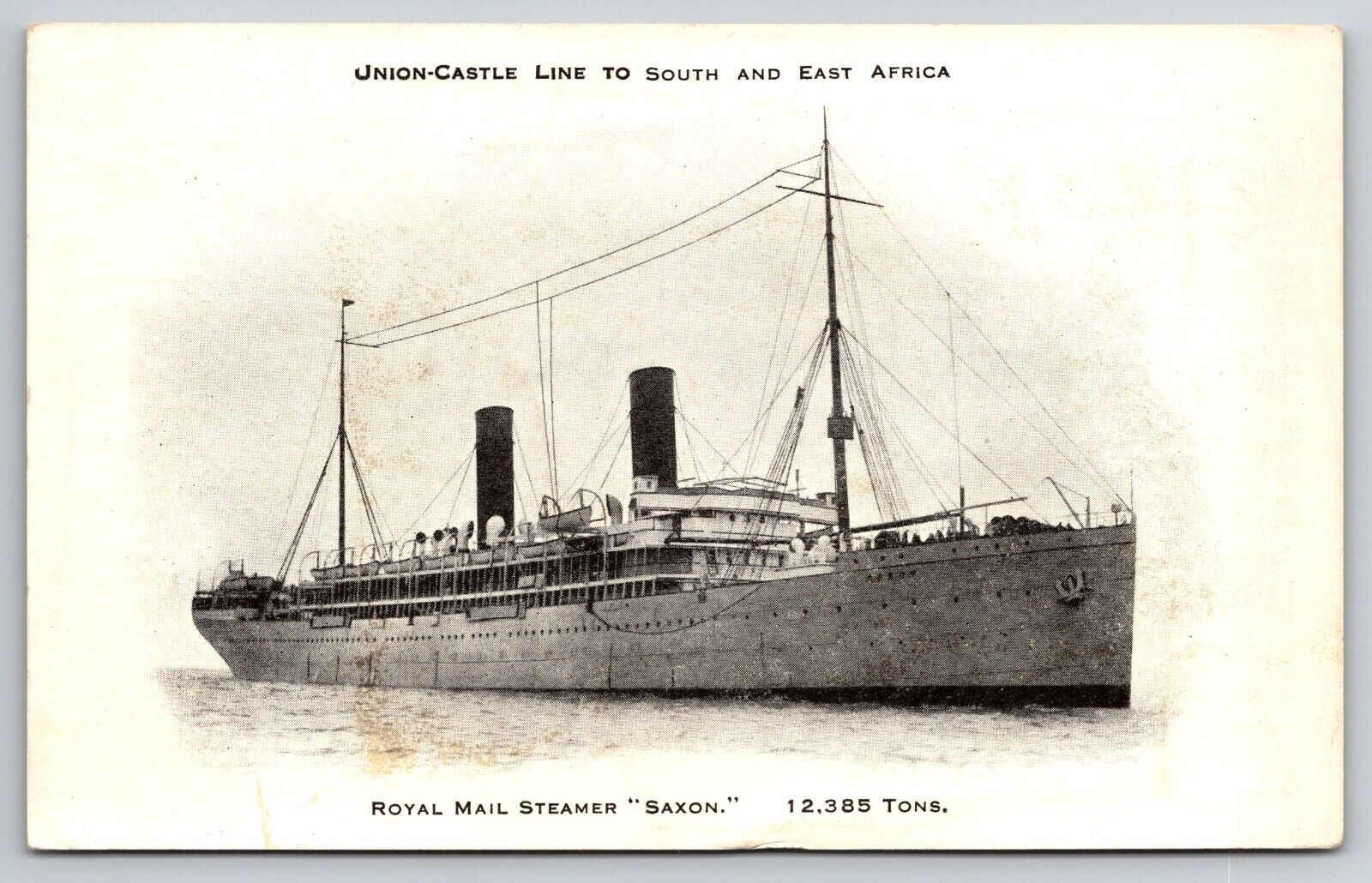 RMS KENILWORTH CASTLE ,UNION CASTLE  LINE, ROYAL MAIL STEAMER-Unposted-Postcard