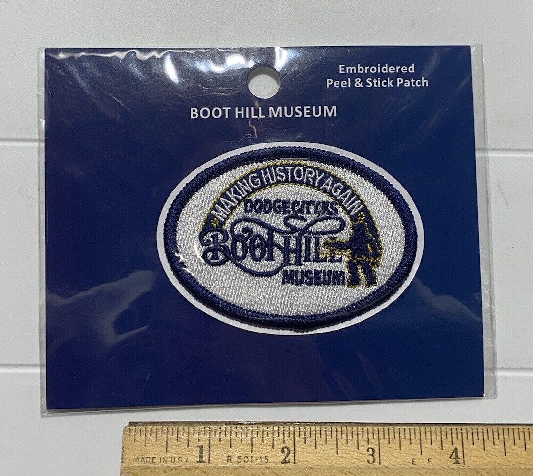 NIP Boot Hill Museum Dodge City Kansas Making History Again Souvenir Patch Badge