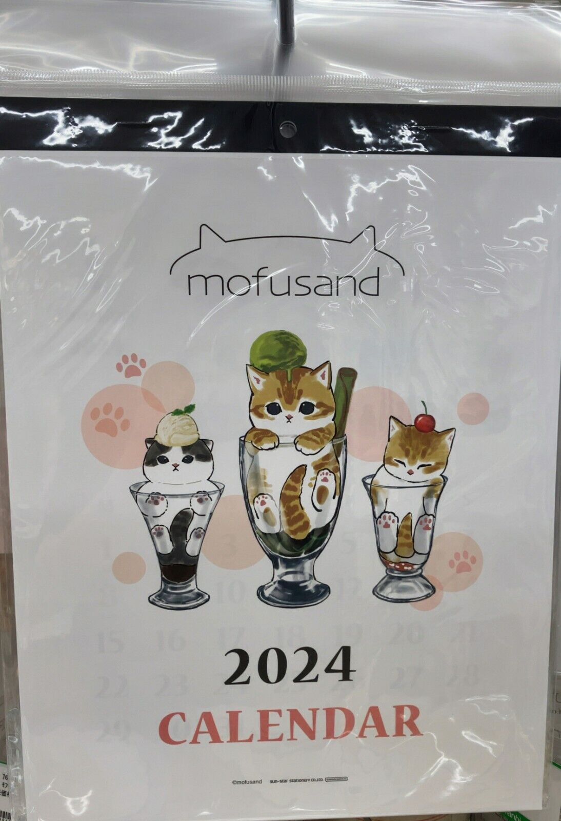 mofusand Wall Calendar S Size 2024 Diary 714240 New Japan