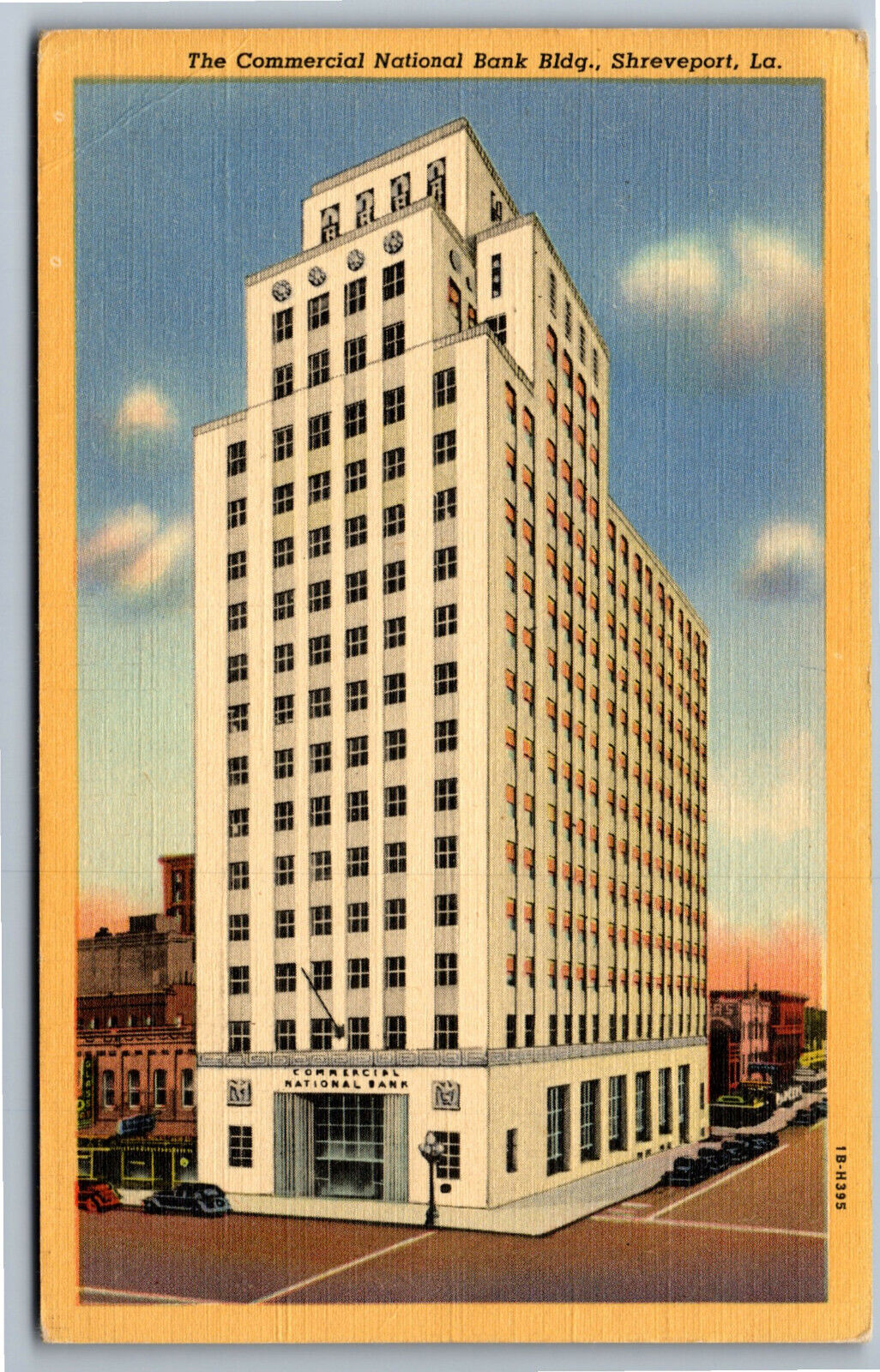 Postcard LA The Commercial National Bank Building Shreveport c.1941 Louisiana S8