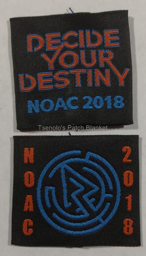 OA NOAC 2018 Uniform Shoulder Epaulet Loops Set of 2 Mint Condition 