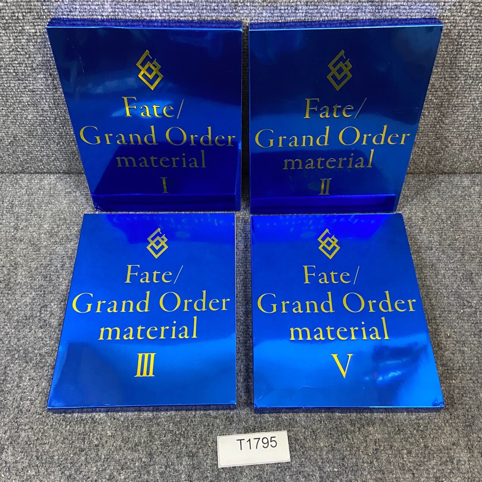 Fate/ Grand Order Material I-III & V Set of 4 Art Book Character 1-3 & 5 NEW NOB