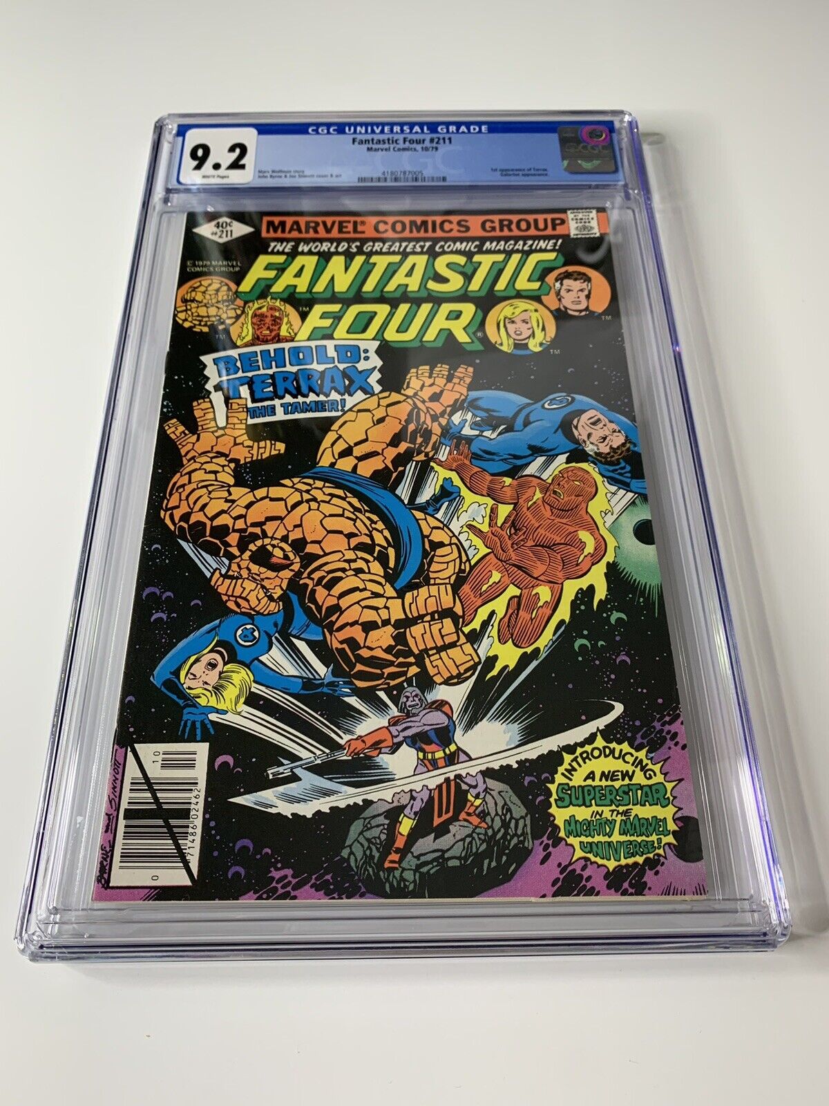 Fantastic Four #211 CGC 9.2 - 1979 1st First Terrax Appearance - Galactus
