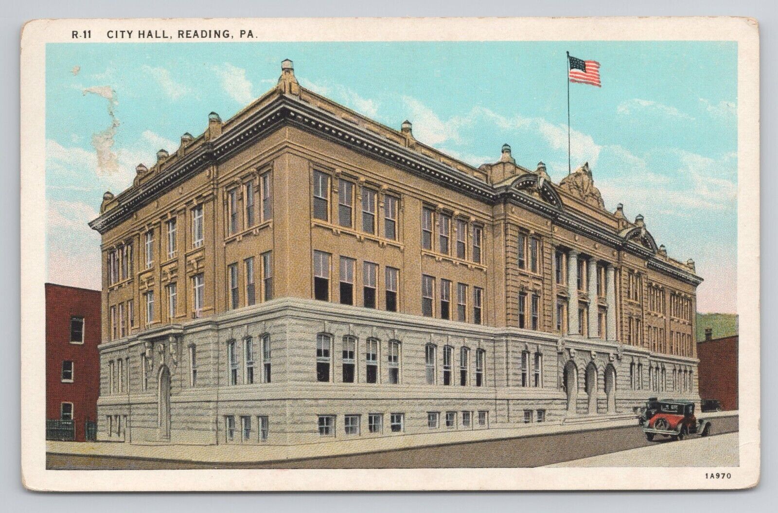 Postcard City Hall Reading Pennsylvania