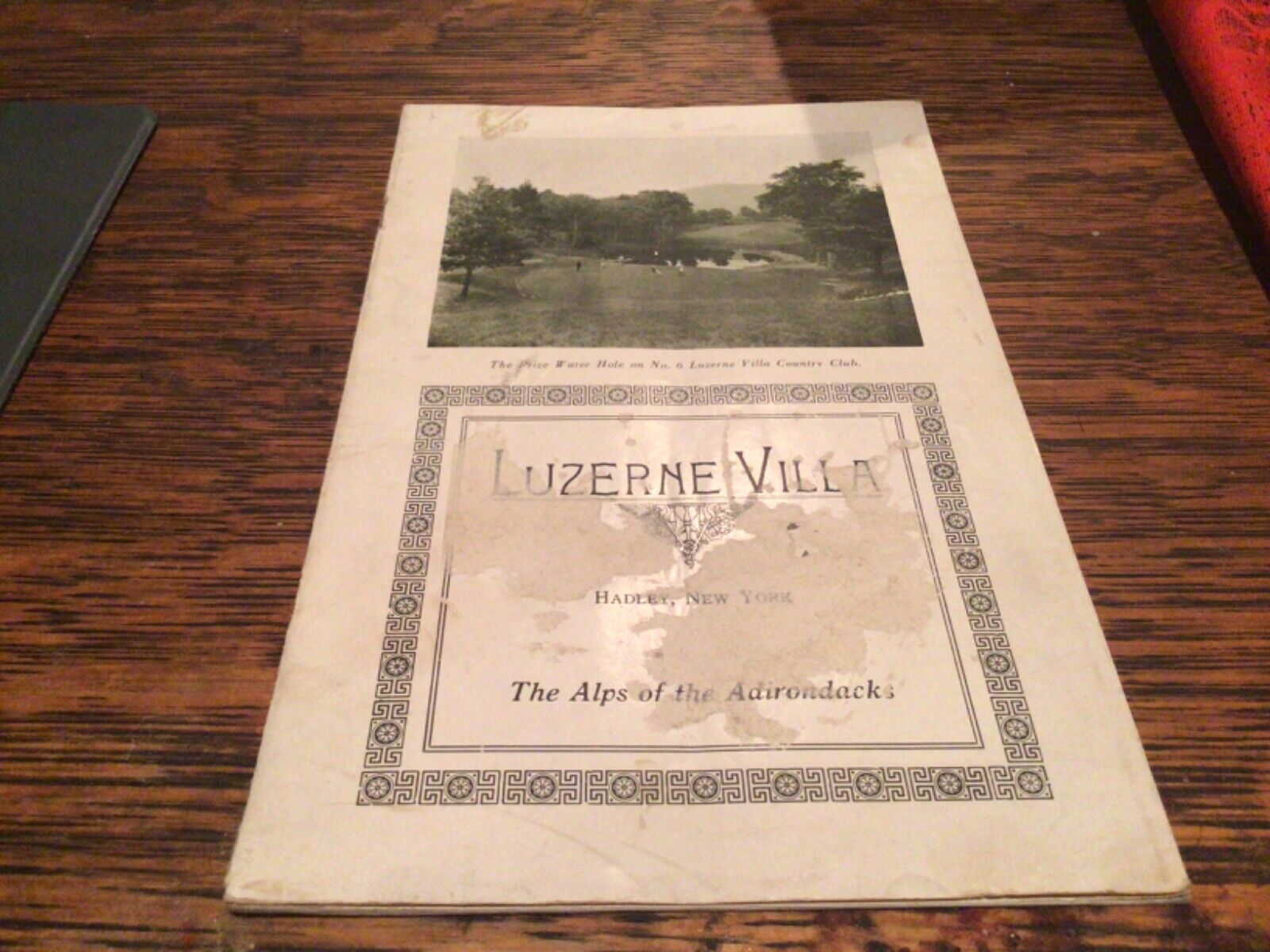 Luzerne Villa Hadley NY, Alps of the Adirondacks, 1928 Pictorial Brochure