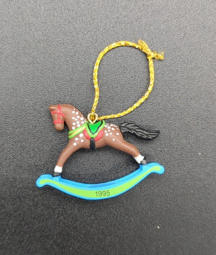 1995 Hallmark Keepsake Miniature Ornament Rocking Horse