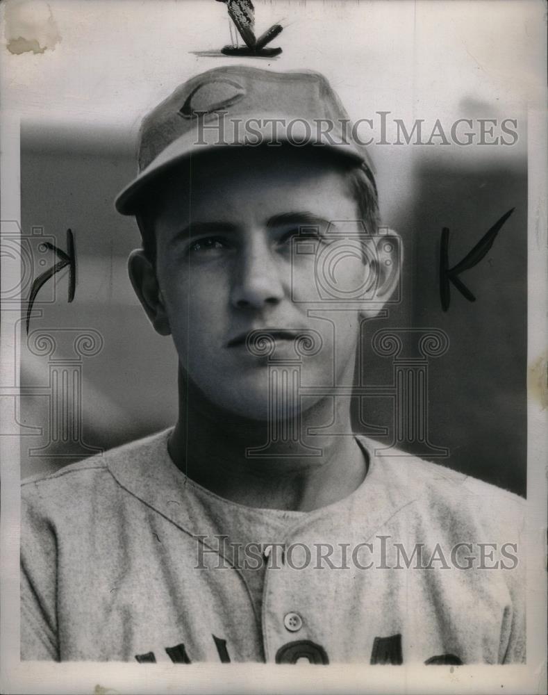 1948 Press Photo Earl York Chicago Cubs Homer Hitter
