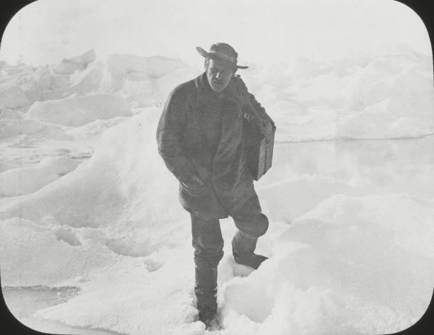 Nansen Takes A Walk Norwegian North Polar Expedition 1893 OLD PHOTO