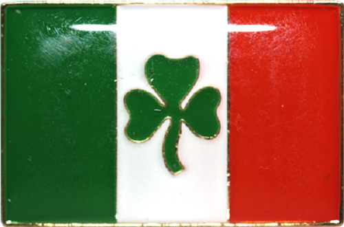 Happy St Patricks Day Ireland Shamrock Clover Lapel Hat Pin 