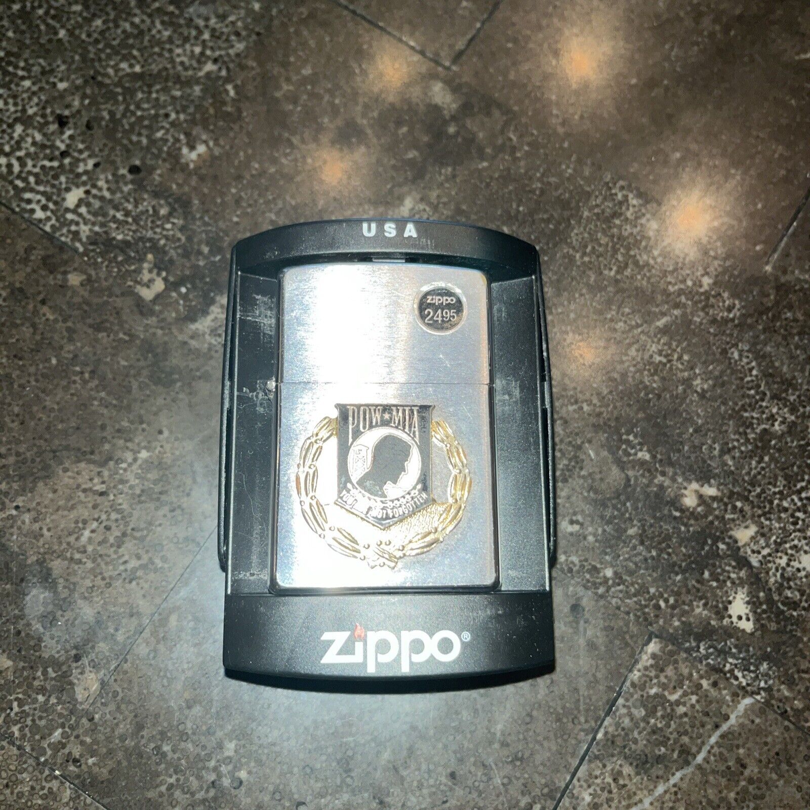 2004 ZIPPO POW*MIA  LIGHTER Used IN BOX