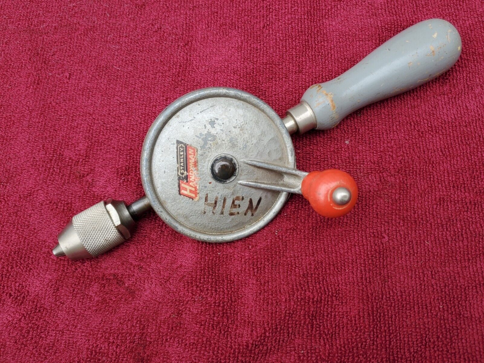 Vintage Stanley Handyman Egg Beater Drill
