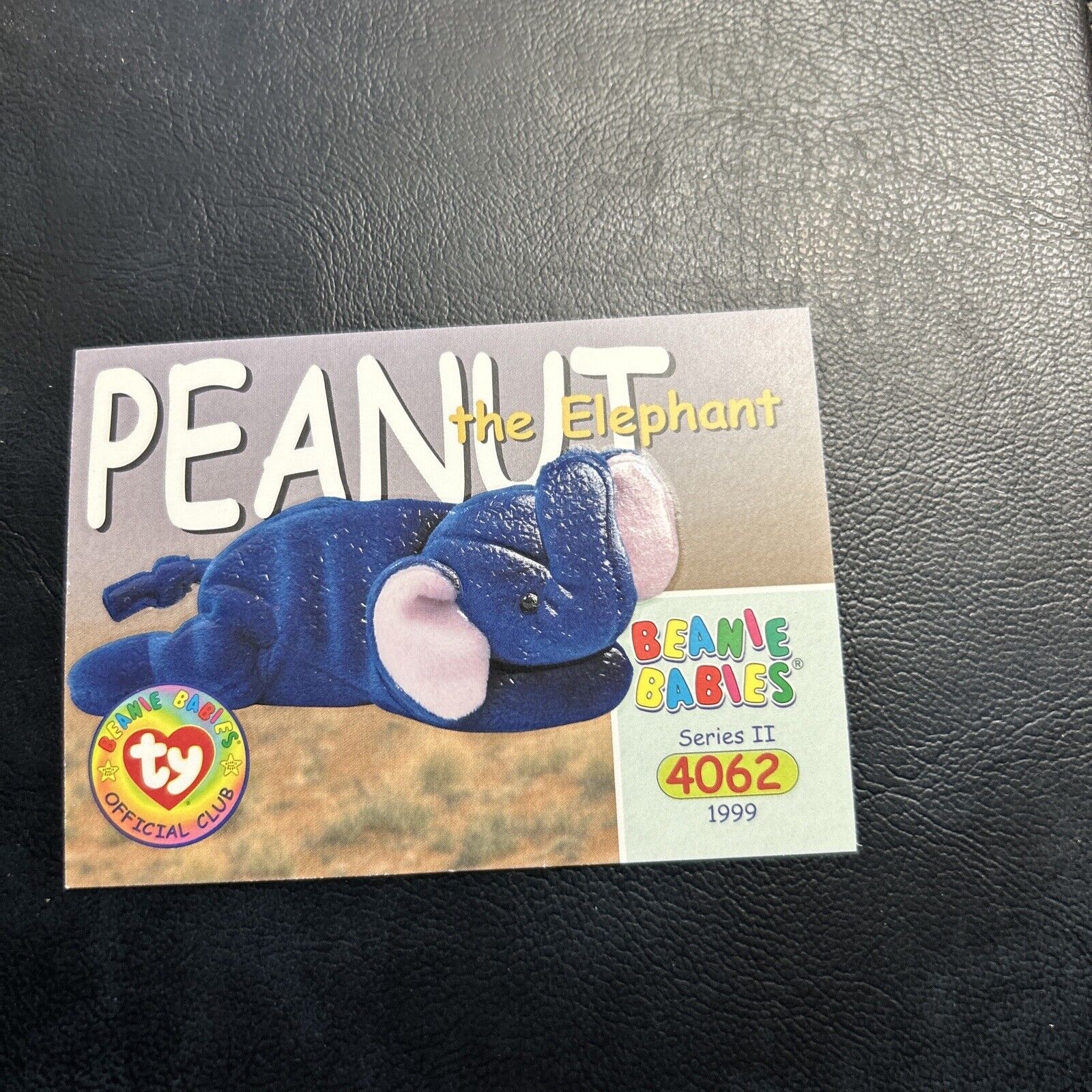 Jb20 Ty beanie babies series 2 II 1999 #206 Peanut The Elephant