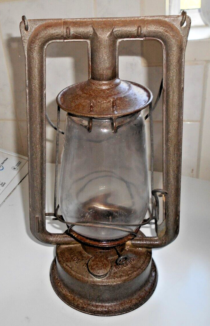 Vintage Chalwyn PILOT Hurricane Lantern Lamp Original Glass stamped , England