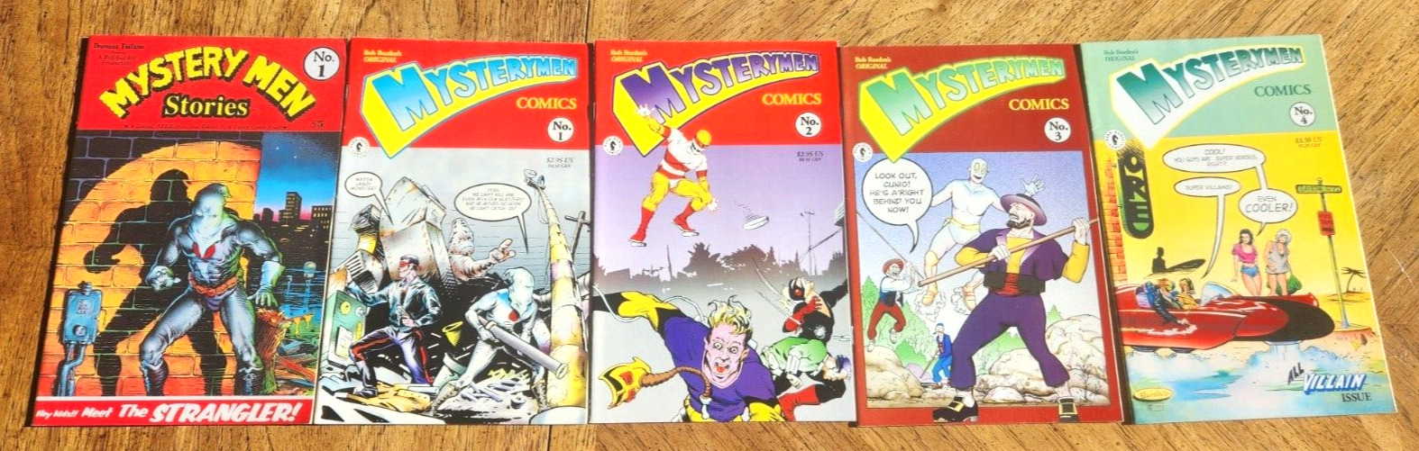 Mystery Men Stories # 1 & Mystery Men # 1-4 1996 & 1999 in High Grade.