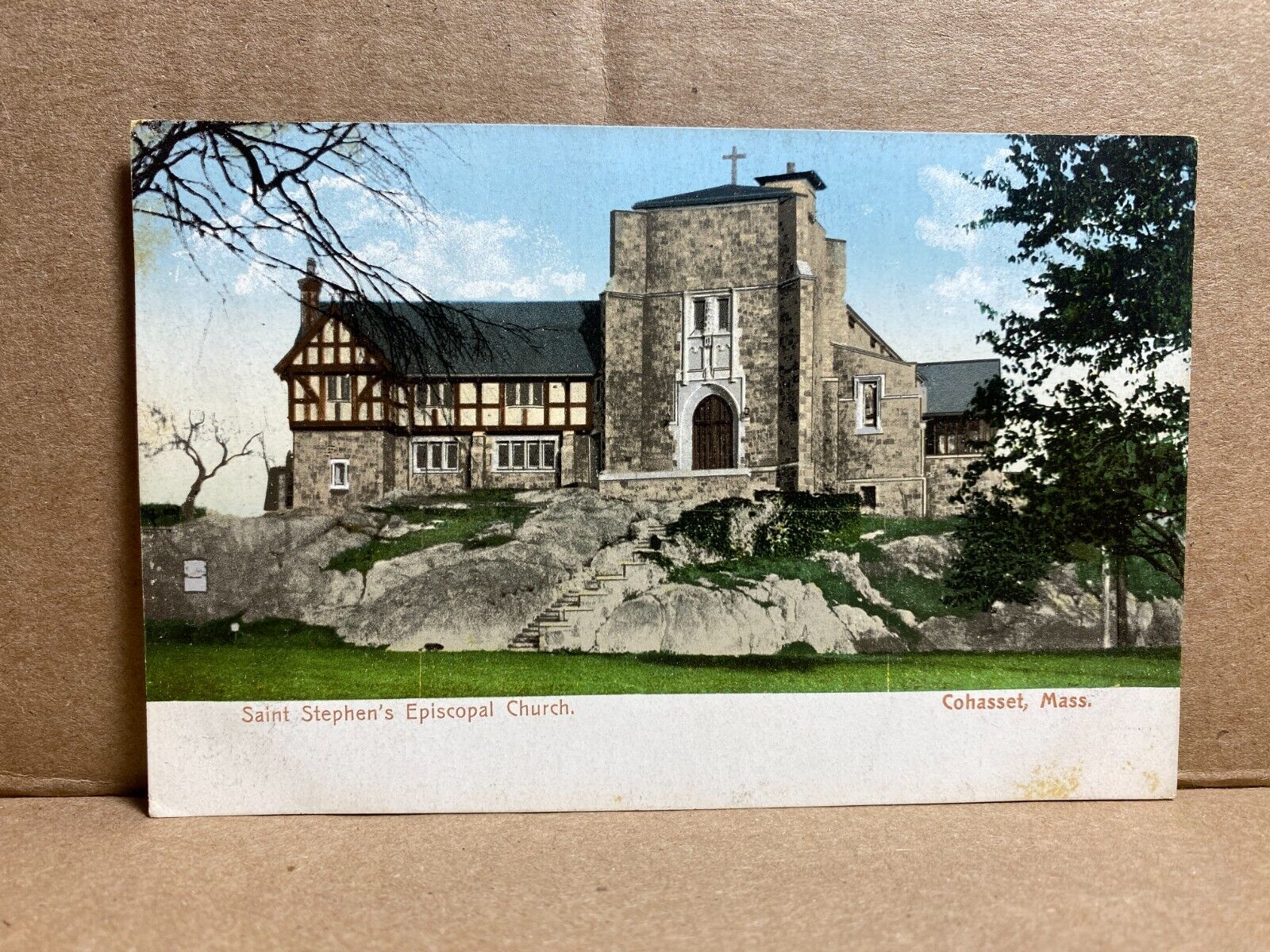 Saint Stephen\'s Episcopal Church Cohasset Massachusetts Antique Postcard No 61