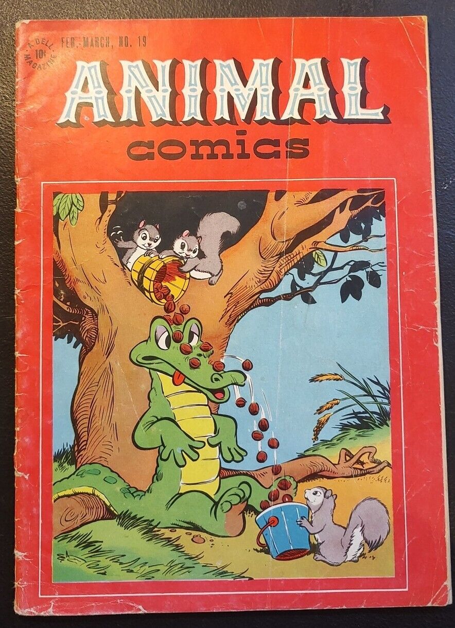 ANIMAL COMICS 19 Dell February-March 1946 Albert Cover VG🔑🔥💎