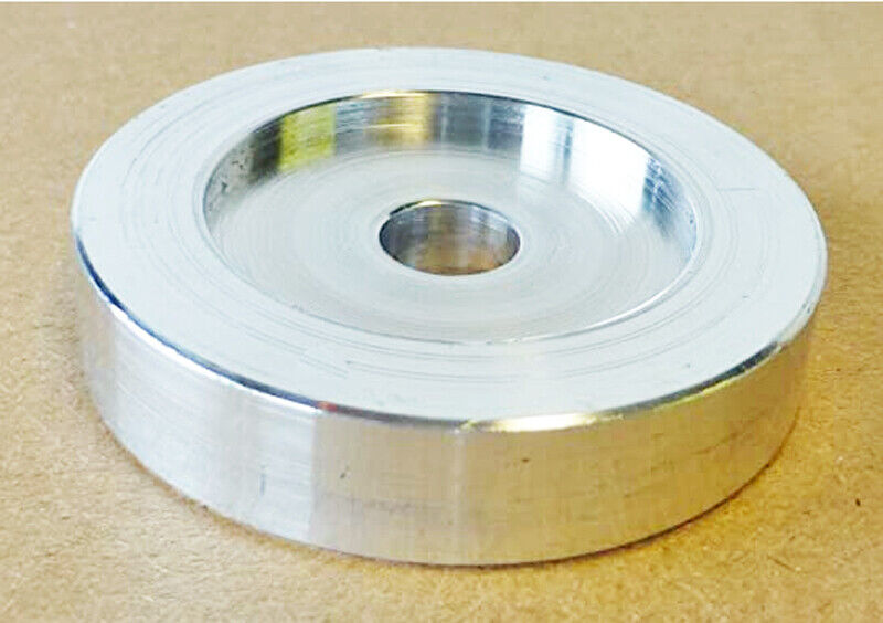 45 RPM Adapter - Aluminum - 7 inch Vinyl Record Dome 45 Adapter for turntables