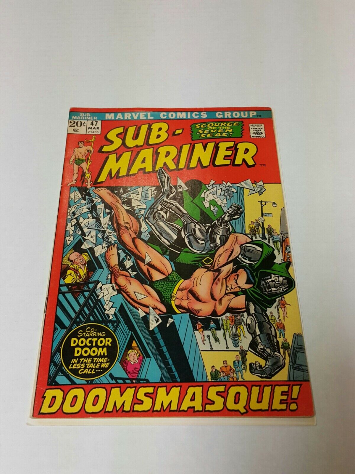 Sub-Mariner 47, (Marvel, Mar 1972), FN+, 1st Print, Doctor Doom appearance
