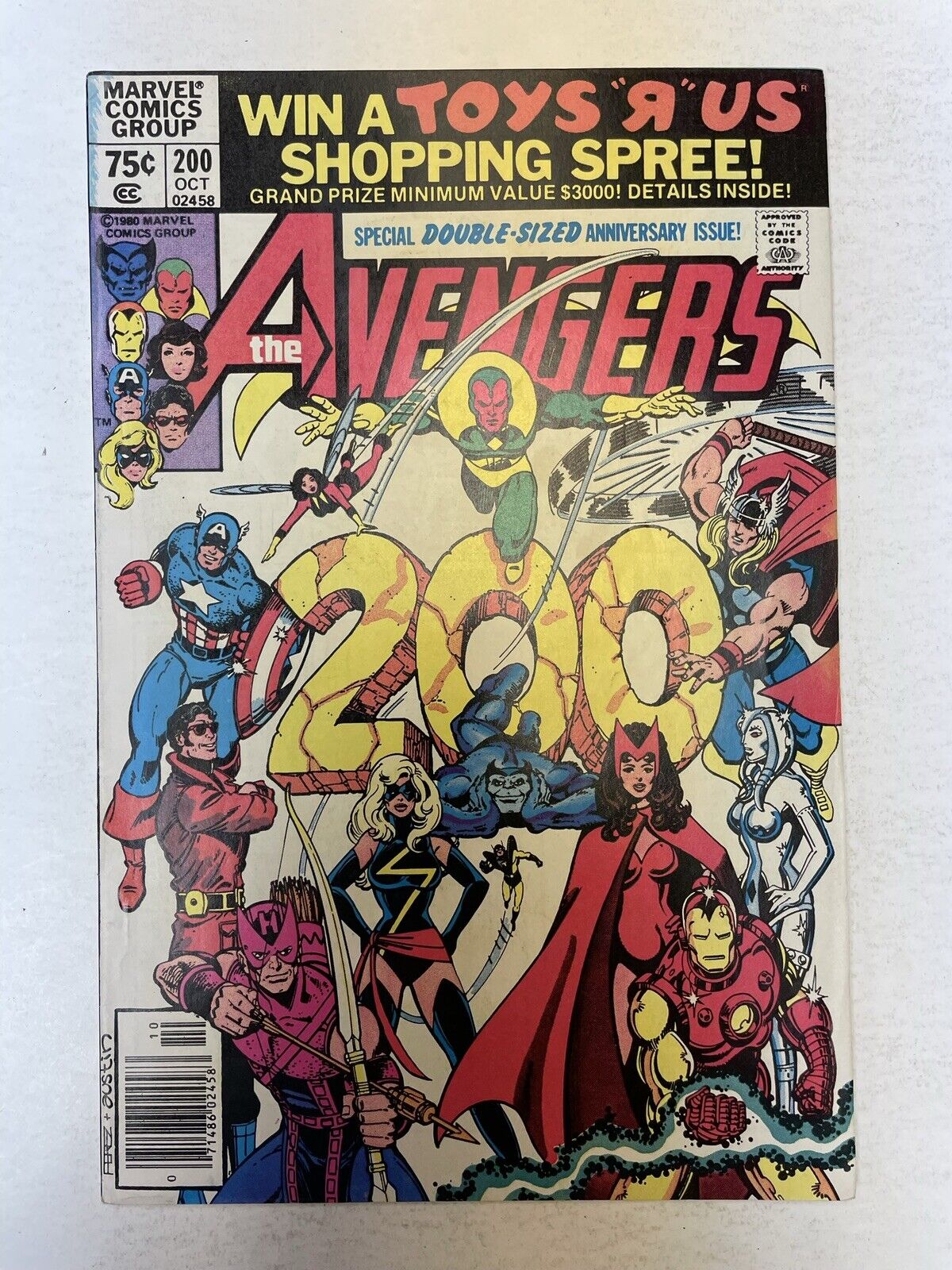 The Avengers #200  1st App Marcus Immortus Ms. Marvel Leaves 1980 Marvel Comics