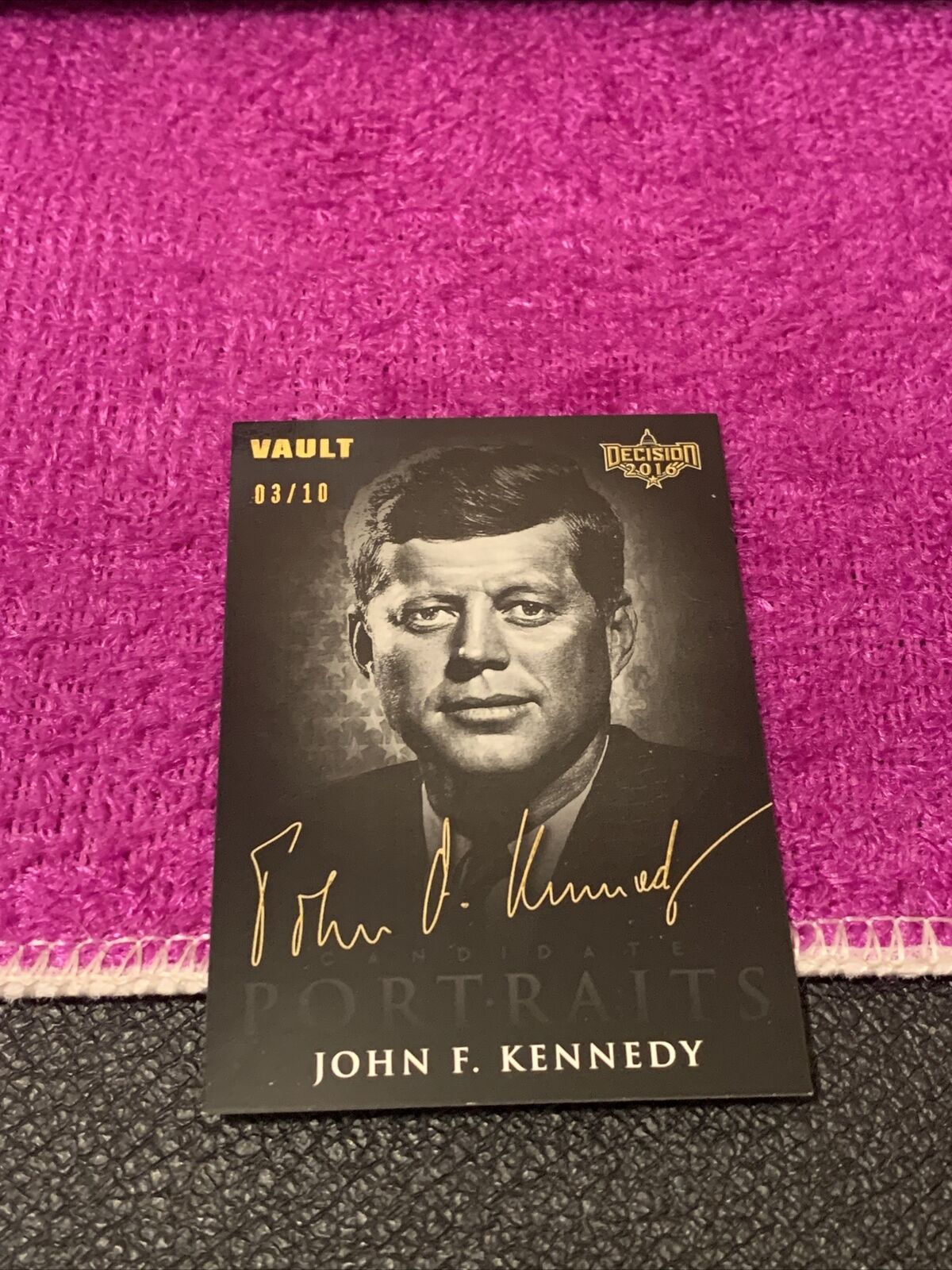2022 DECISION 2016 JOHN F KENNEDY JFK VAULT CANDIDATE PORTRAITS #CP45 GOLD #d/10
