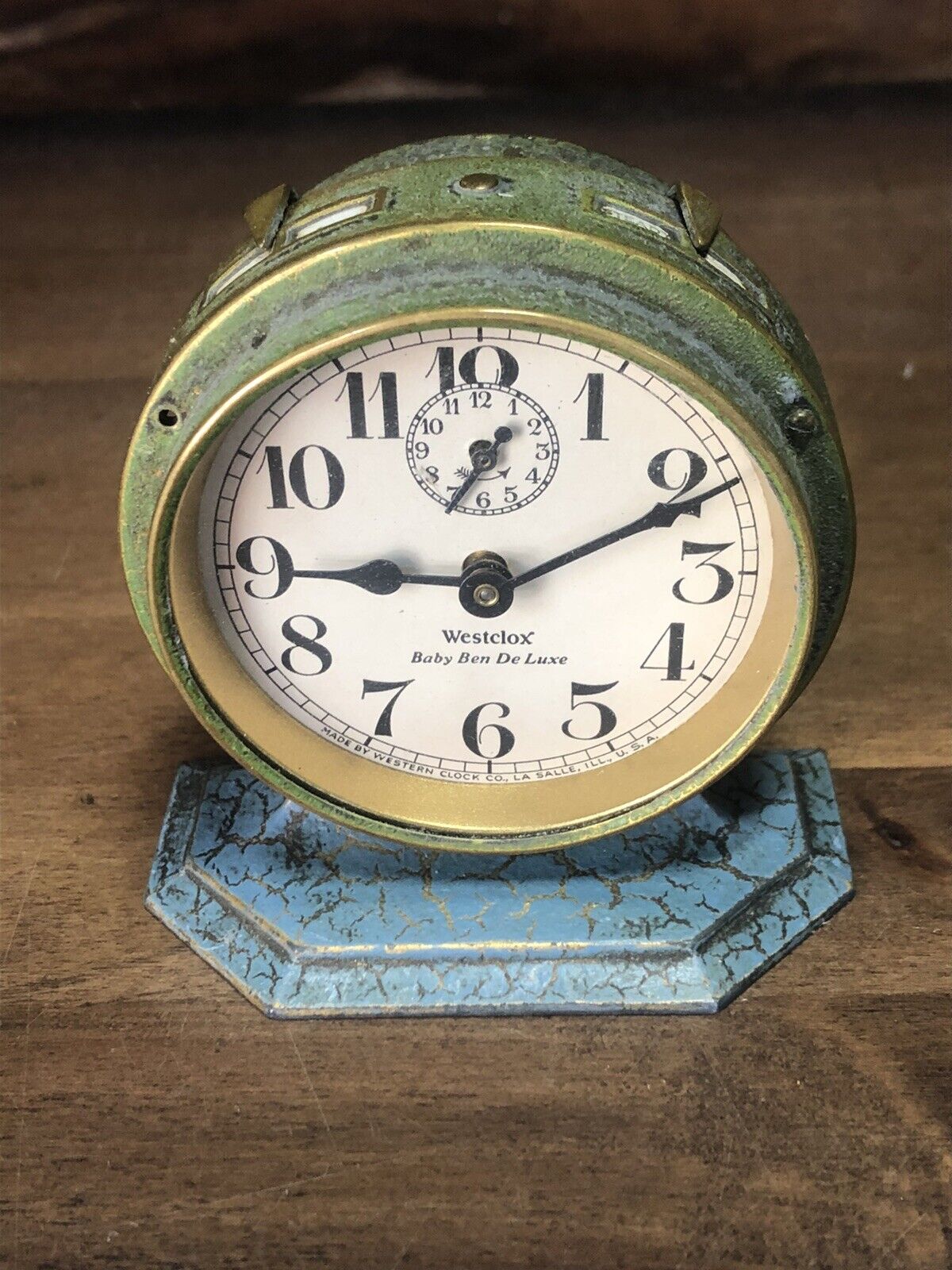 Antique 1927 Westclox Baby Ben De Luxe Alarm Clock Working