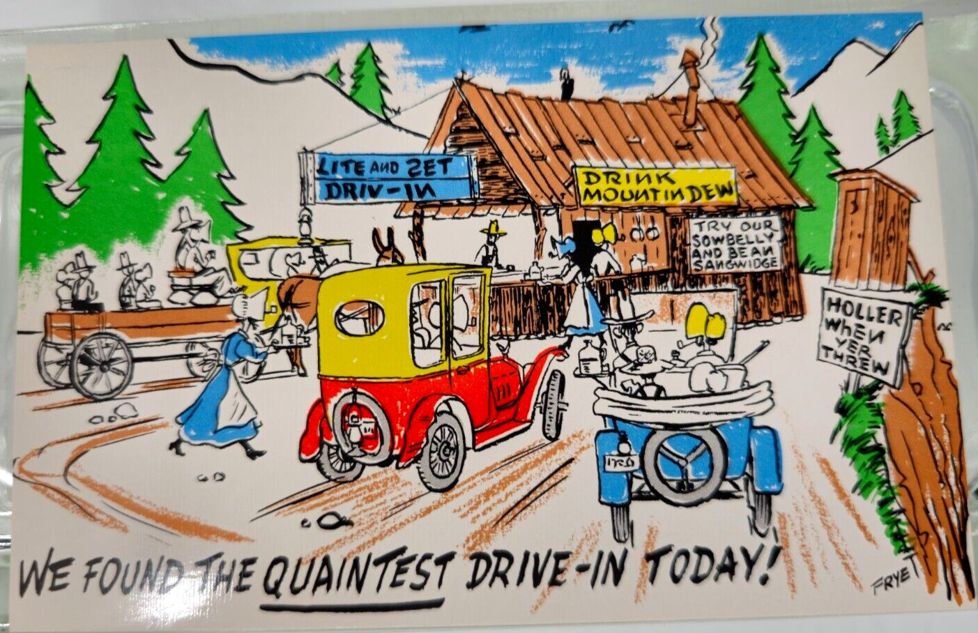 Highway Humor Comic PostCard- Frye & Smith H-405 \