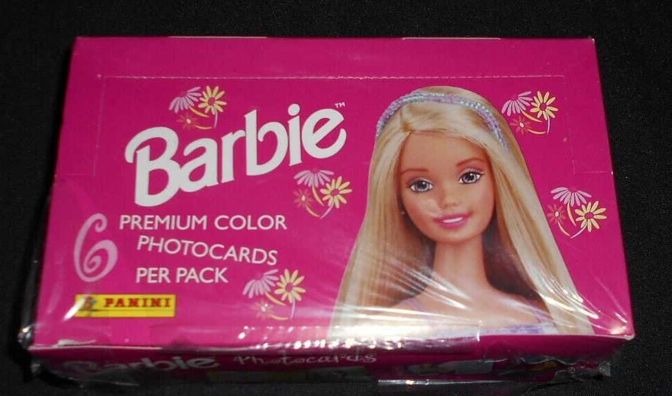 1989 Panini Barbie Premium Color Photocards Full Factory Sealed box 36 Packs