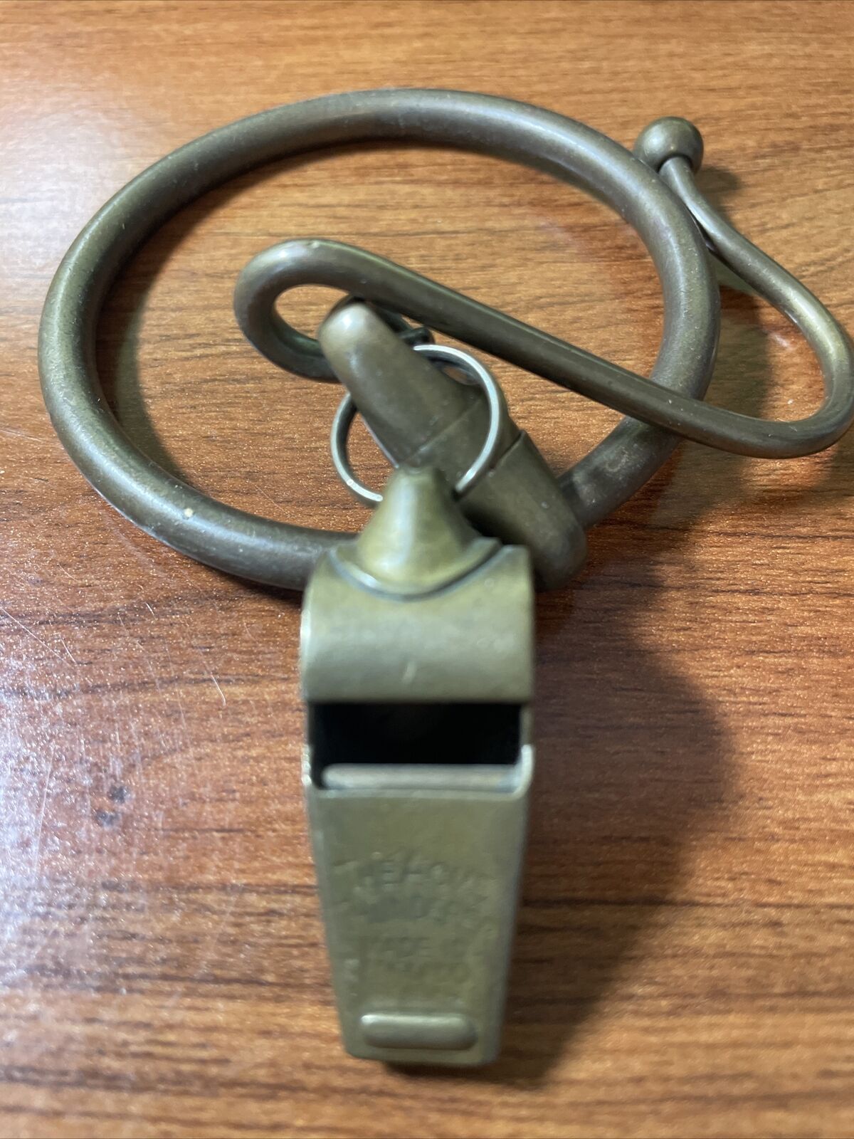 Vintage The Acme Thunderer Brass Whistle Made In England Gemsco, police whistle