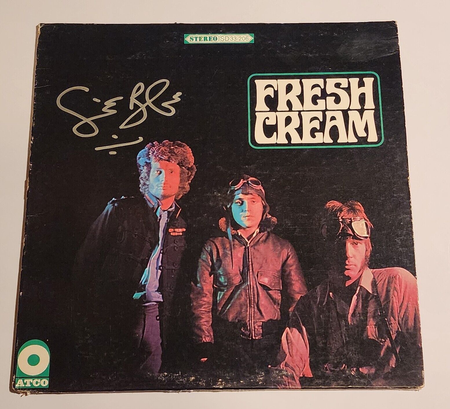 Ginger Baker Signed Record Cover JSA musician autograph auto Cream Drummer COA