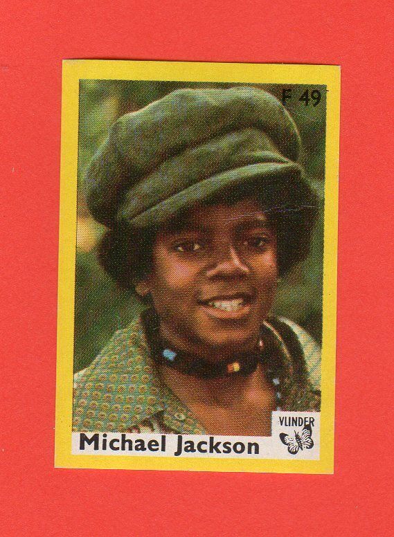 Michael Jackson 1970's Vlinder card Rare READ Description VERY Rare