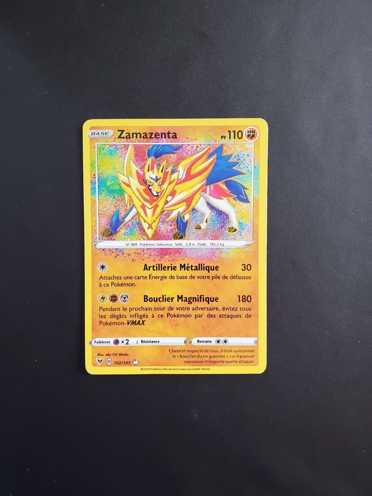 Pokemon Card Zamazenta Shiny 102/185 - Bright Voltage - FR