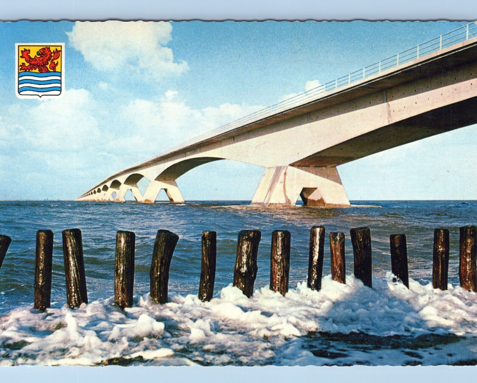 Longest Bridge in Europe Chrome 4x6 Postcard