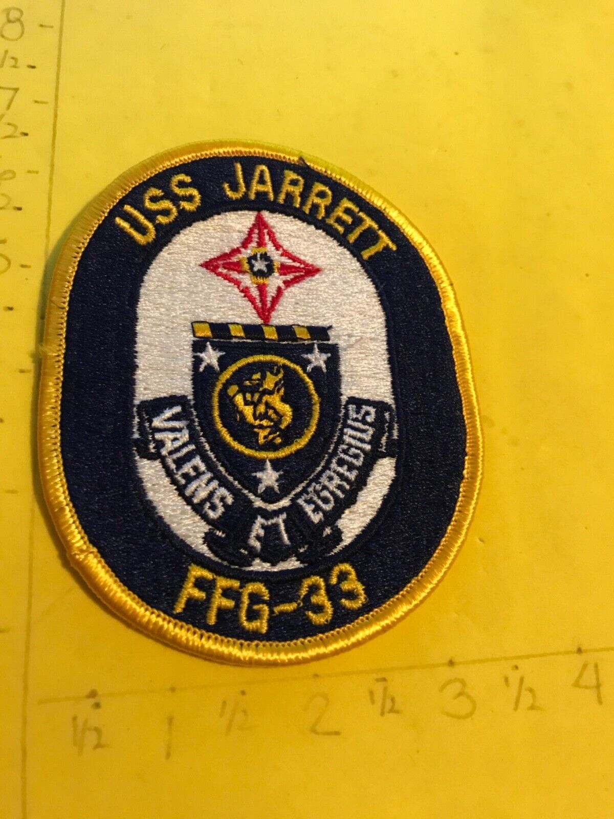 USS Jarrett FFG-33 US Navy Guided Missile Frigate  USN Patch 9/12 