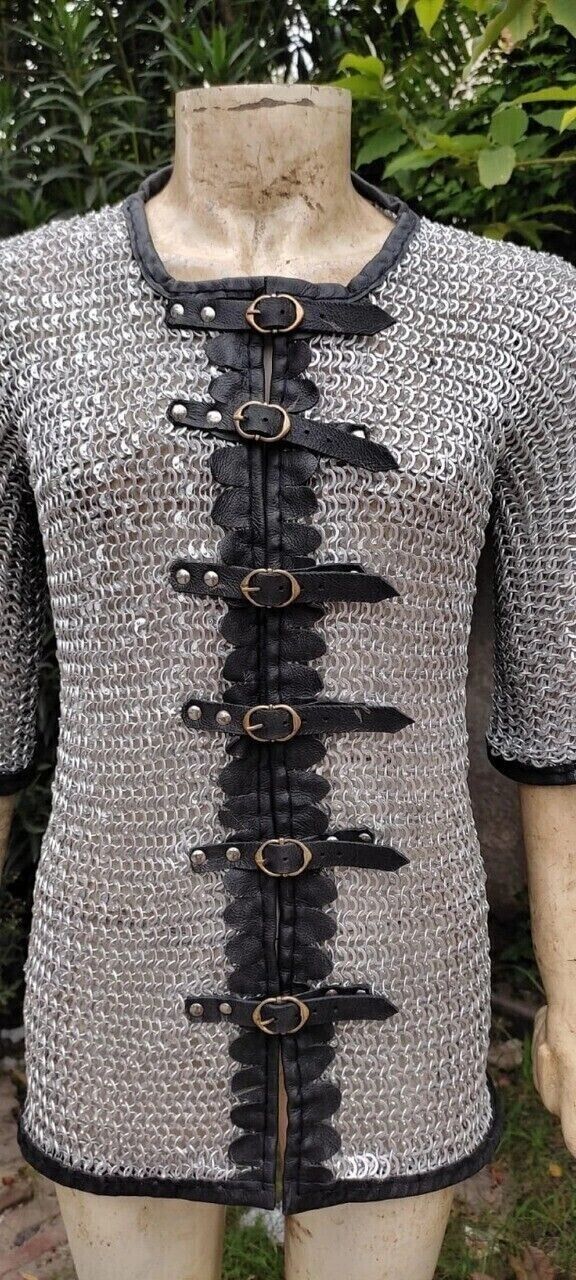 Aluminium Chainmail Shirt 9 MM Flat Riveted with washer Open Shirt