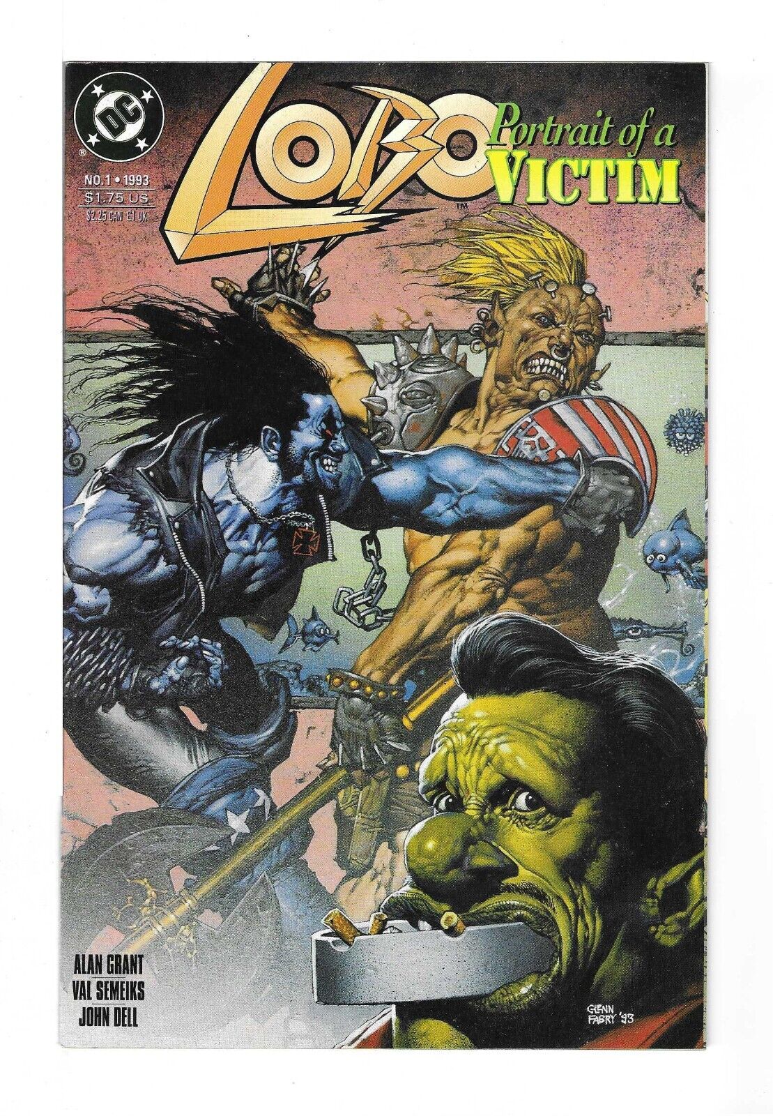 LOBO: PORTRAIT OF A VICTIM #1 --- ALAN GRANT HI-GRADE DC Comics 1993 NM-