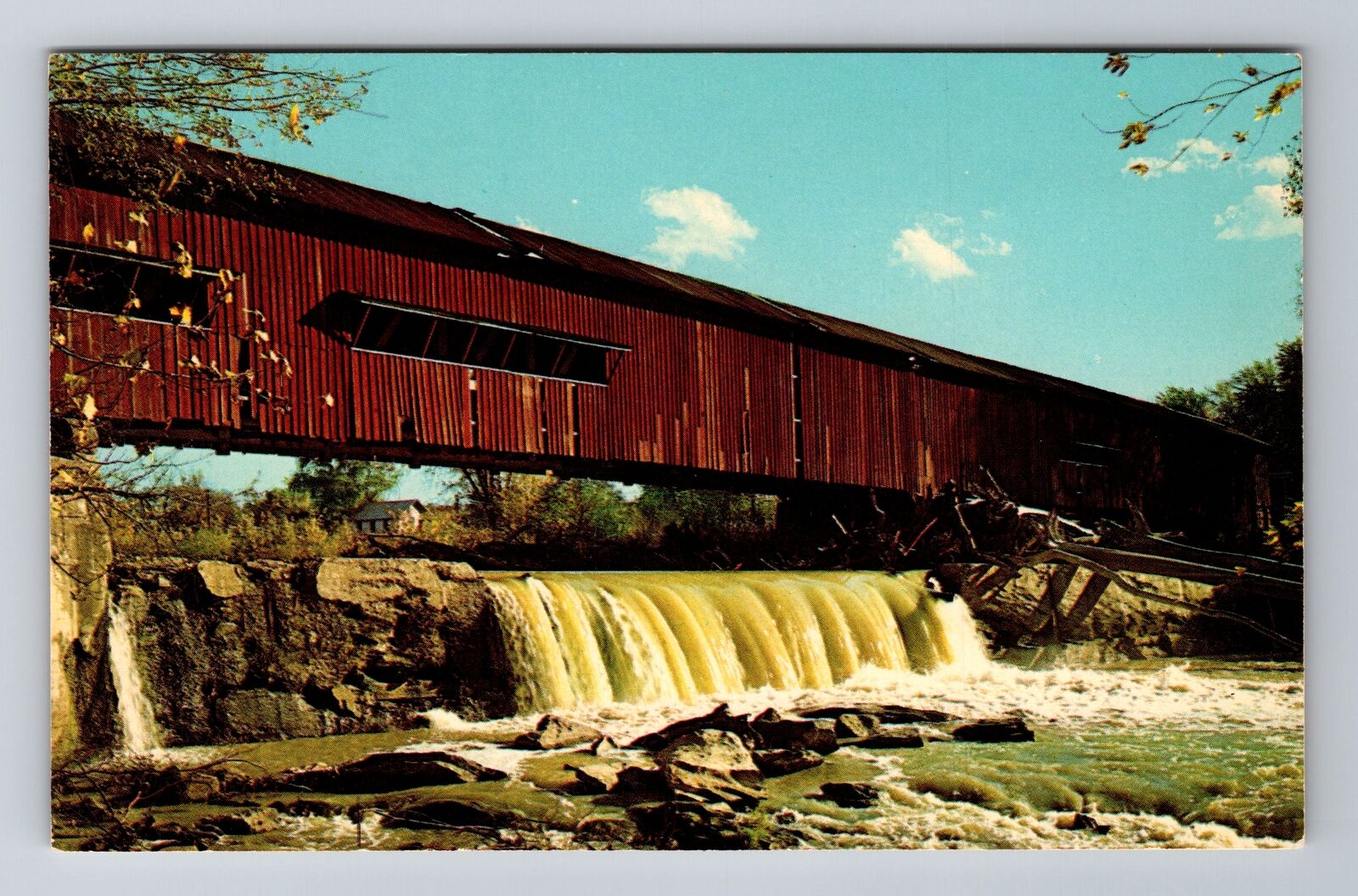 Rockville IN-Indiana, Bridgeton Bridge, Big Raccoon Creek, Vintage Postcard