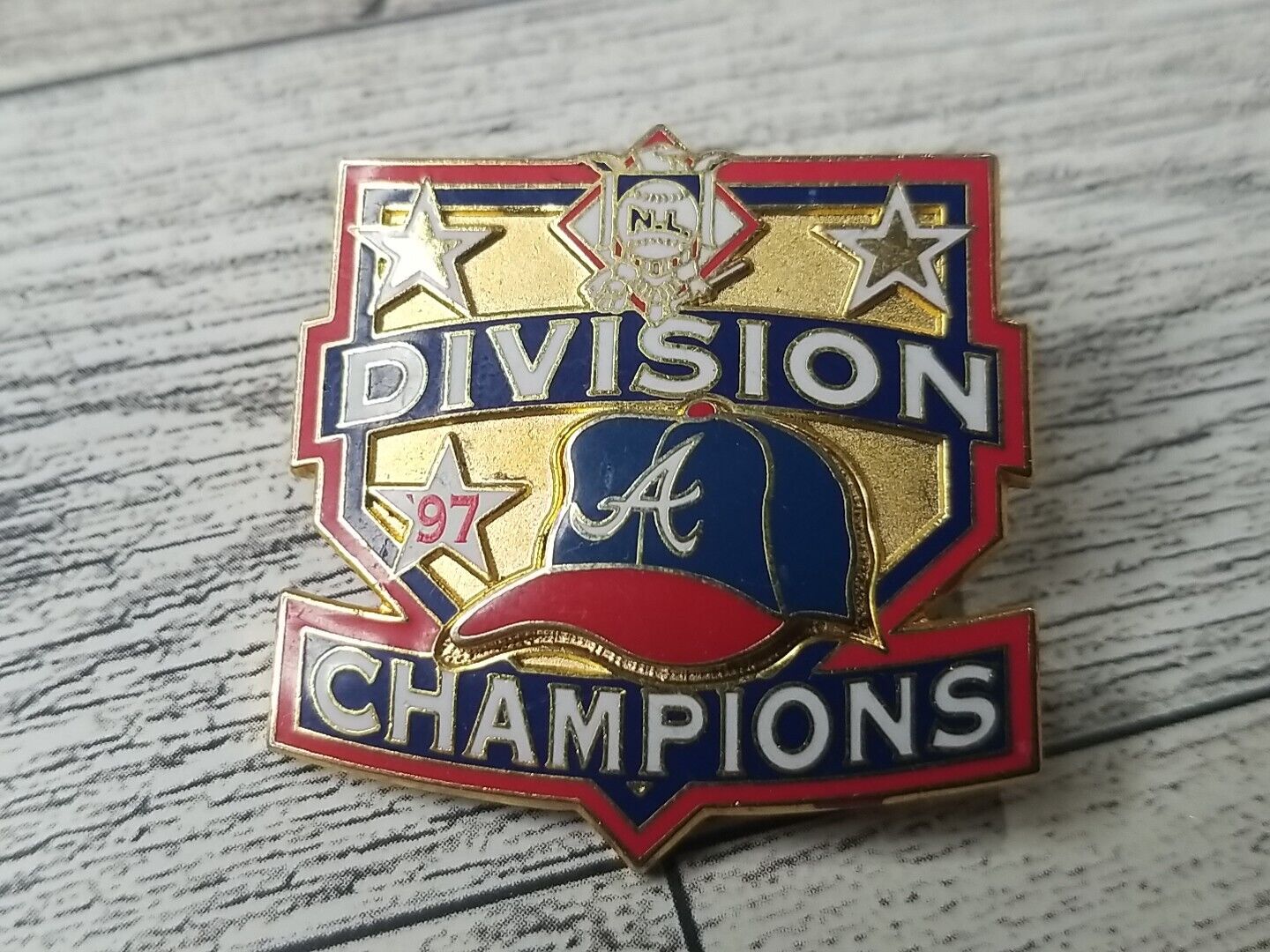 Atlanta Braves 1997 NL Division Champions Collectible Lapel Hat Pin MLB Baseball