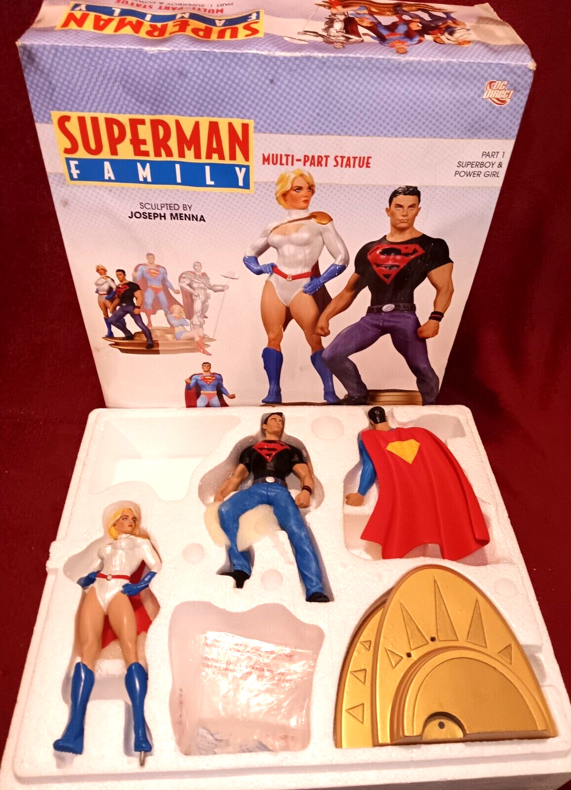 DC Direct Superman Family Part 1 Multi-part Statue 71 Of 850 w/Box Please Read