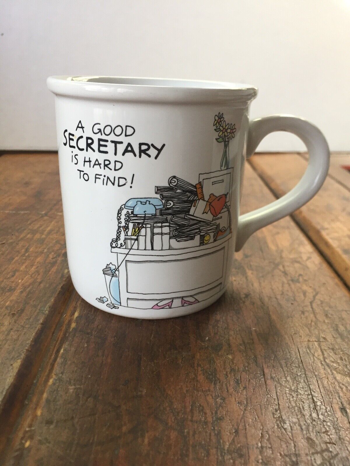 *HILARIOUS* A Good Secretary is Hard to Find Coffee Cup Cocoa Mug FUNNY SILLY