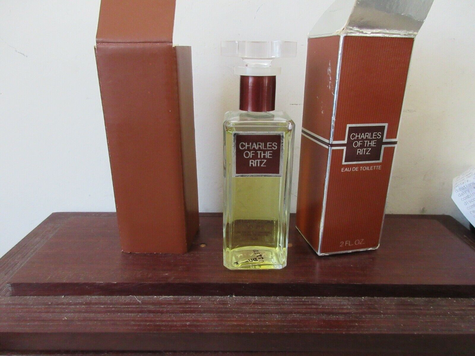 DUMMY CHARLES OF THE RITZ EDT = FATICE DISPLAY BOTTLE ONLY + VTG BOX ORIGINAL