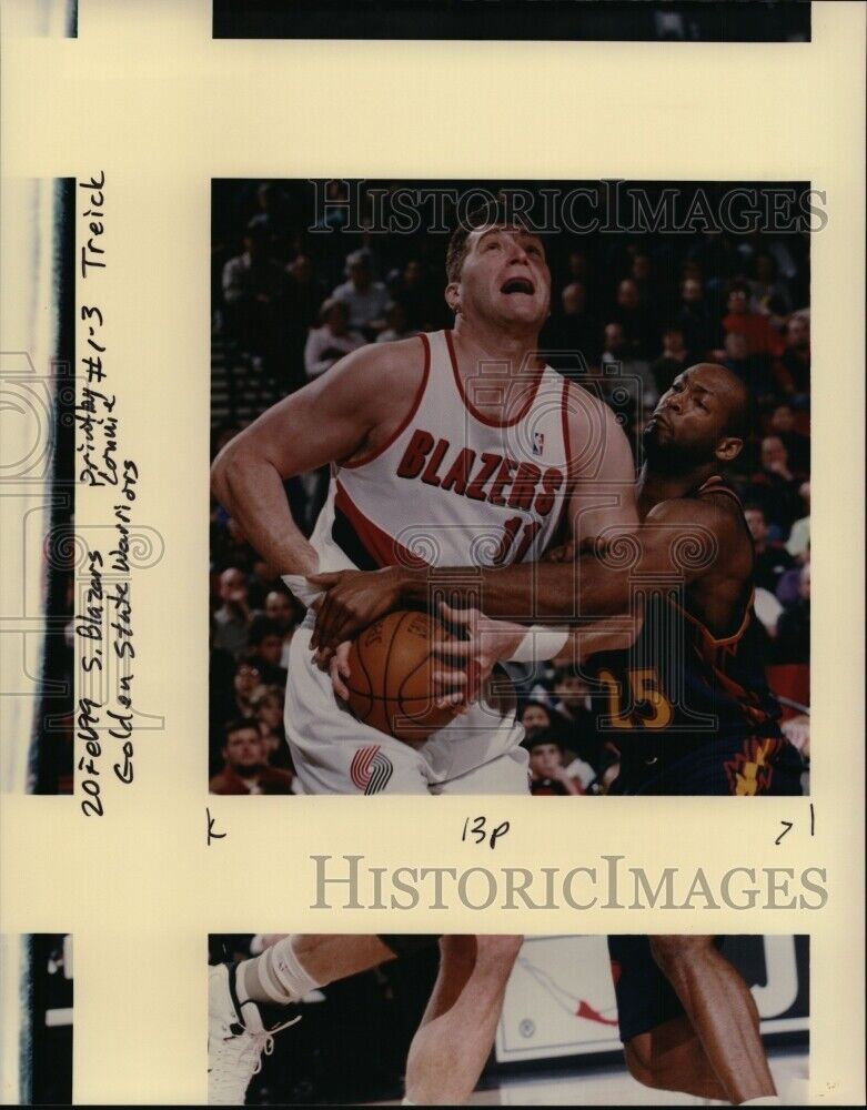 1999 Press Photo Portland Trail Blazers basketball Arvydas Sabonis - ords07725